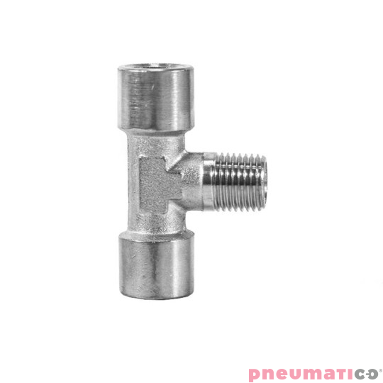 Trójnik typu T 2x1/4" gw.wew. 1x1/4" gw.zew. Trójnik typu T 2x1/4" gw.wew. 1x1/4" gw.zew.