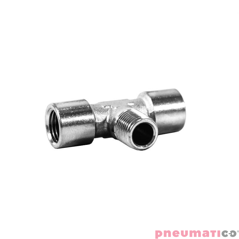 Trójnik typu T 2x1/4" gw.wew. 1x1/4" gw.zew. Trójnik typu T 2x1/4" gw.wew. 1x1/4" gw.zew.