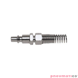 Złącze męskie ze sprężyną na przewód 12x8mm
