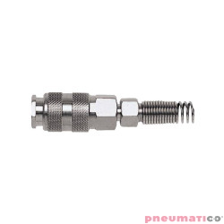 Szybkozłącze żeńskie ze sprężyną na przewód 12x8mm