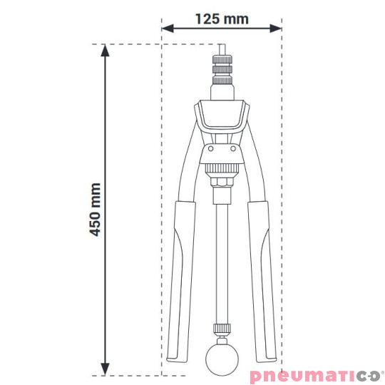 Dwuręczne narzędzie do nitonakrętek z regulacją Scell-it N300-T M4-M10 Dwuręczne narzędzie do nitonakrętek z regulacją Scell-it N300-T M4-M10