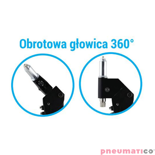 Ręczna nitownica z obrotową głowicą Scell-it R100P 2.4-4.8 Ręczna nitownica z obrotową głowicą Scell-it R100P 2.4-4.8