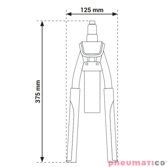 Dwuręczna nitownica Scell-it R300 3.0-6.4 Dwuręczna nitownica Scell-it R300 3.0-6.4