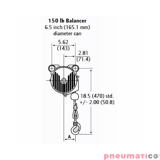 Manipulator / Balanser pneumatyczny Ingersoll Rand ZAW015080 68kg 2000mm