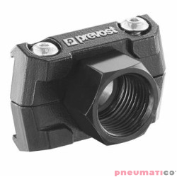 Kołnierz trzpieniowy prosty aluminiowy z gwintem G3/8 PPS SQBFT Prevost PPSSQBFT17
