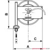 Zwijadło stalowe do sprężonego powietrza 8x14mm G3/8F 2000cm PREVOST DMO0820ES Zwijadło stalowe do sprężonego powietrza 8x14mm G3/8F 2000cm PREVOST DMO0820ES