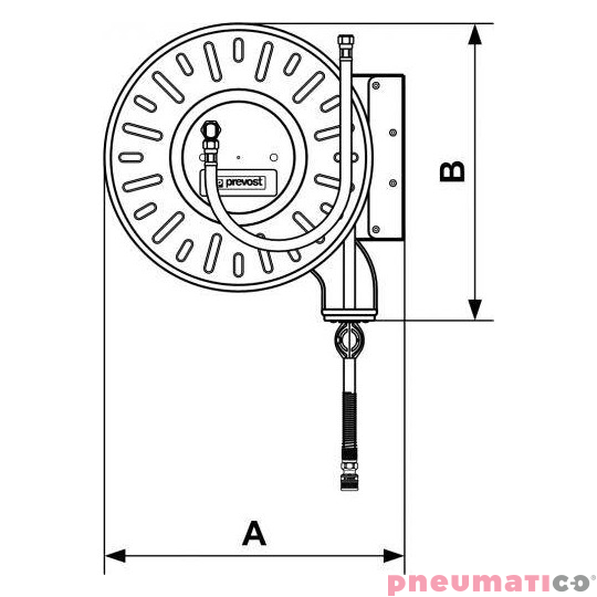 Zwijadło stalowe do wody 19x28mm G1M 2000cm PREVOST DLO1920LS