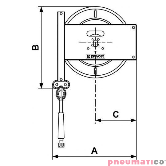 Zwijadło ze stali nierdzewnej do wody 8x15mm G3/8F 1500cm PREVOST DMO0815HPI Zwijadło ze stali nierdzewnej do wody 8x15mm G3/8F 1500cm PREVOST DMO0815HPI