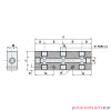 Listwa rozdzielająca aluminiowa obustronna PNEUMAX kolektor RIPUC15122 2-1/4” 4-1/8” Listwa rozdzielająca aluminiowa obustronna PNEUMAX kolektor RIPUC15122 2-1/4” 4-1/8”