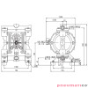 POMPA MEMBRANOWA SERIA G 1/2' ALUMINIUM/PTFE TEFLON ATEX YAMADA G15AT00 POMPA MEMBRANOWA SERIA G 1/2' ALUMINIUM/PTFE TEFLON ATEX YAMADA G15AT00
