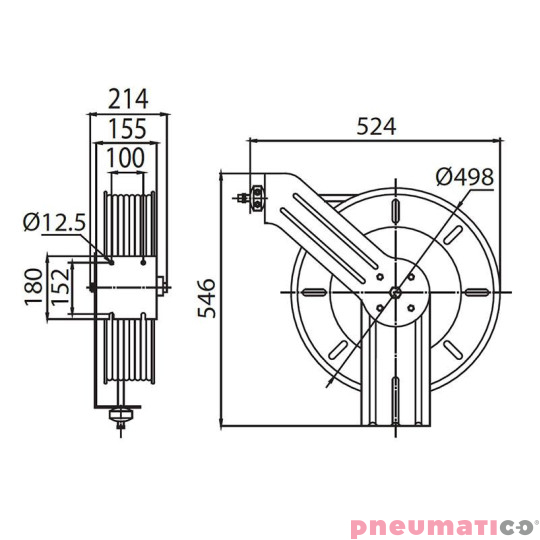 Zwijadło pneumatyczne 808 13x19mm 20m RQS RD-E808204 Zwijadło pneumatyczne 808 13x19mm 20m RQS RD-E808204