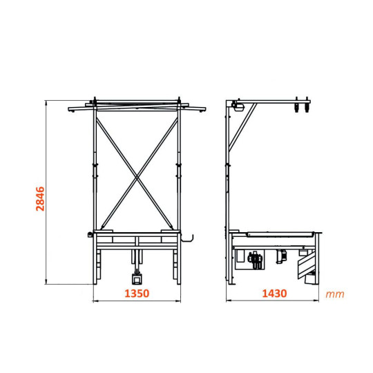 Stół do naprawy palet Pneumatico WT2