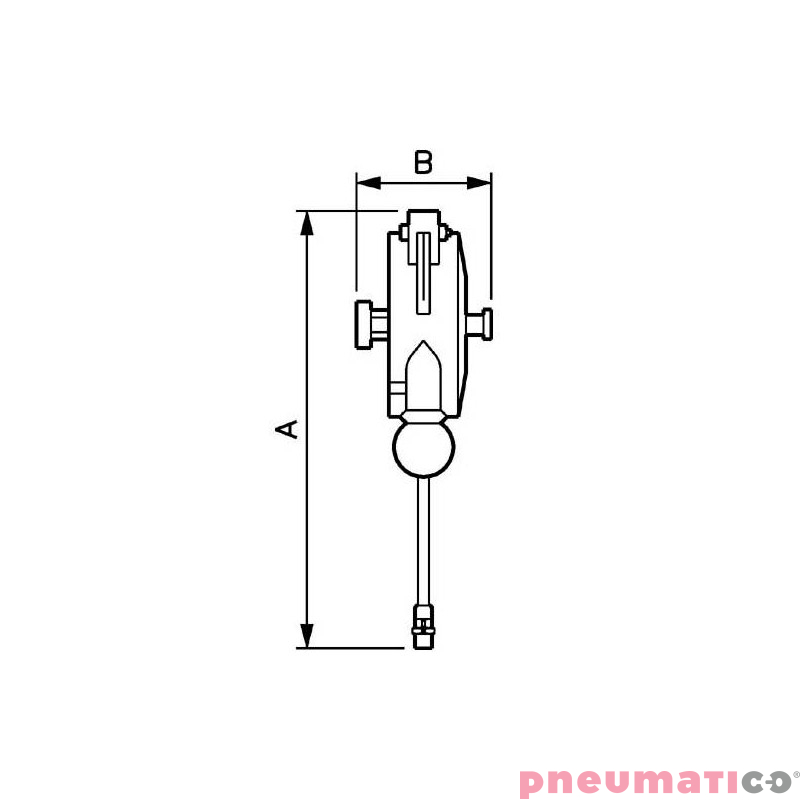 Odciążnik z przewodem powietrznym PREVOST BAL0408E 0,4-0,8kg 1400mm Odciążnik z przewodem powietrznym PREVOST BAL0408E 0,4-0,8kg 1400mm