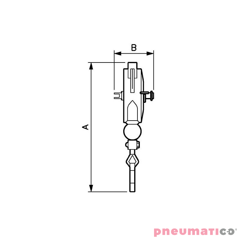 Balanser linkowy z hamulcem PREVOST BAL100120CP 10-14kg 2500mm Balanser linkowy z hamulcem PREVOST BAL100120CP 10-14kg 2500mm
