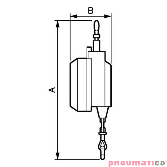 Balanser linkowy z hamulcem PREVOST BAL140180DP 14-18kg 2000mm Balanser linkowy z hamulcem PREVOST BAL140180DP 14-18kg 2000mm