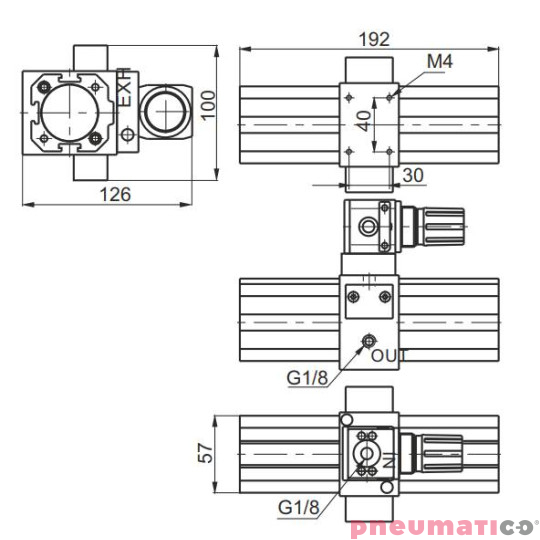 Wzmacniacz ciśnienia typ 1740.50 z regulatorem ciśnienia