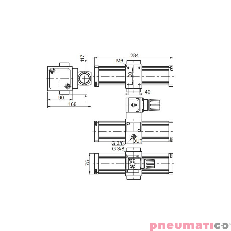 Wzmacniacz ciśnienia typ 1763.80 z regulatorem ciśnienia Wzmacniacz ciśnienia typ 1763.80 z regulatorem ciśnienia