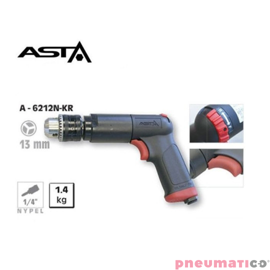 Wiertarka pneumatyczna ASTA A-6212N-KR L-P 800 obr/min