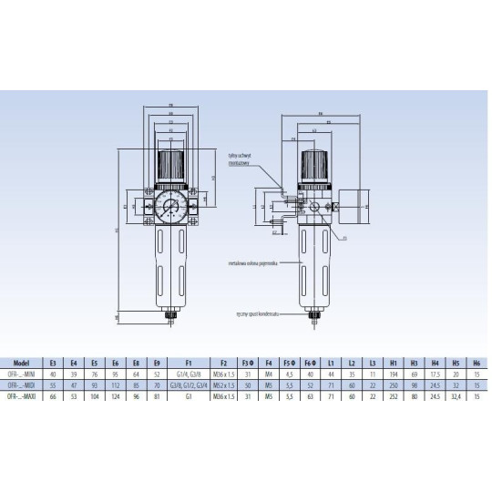 Filtro-reduktor RECTUS RQS OFR-1-MAXI Filtro-reduktor RECTUS RQS OFR-1-MAXI
