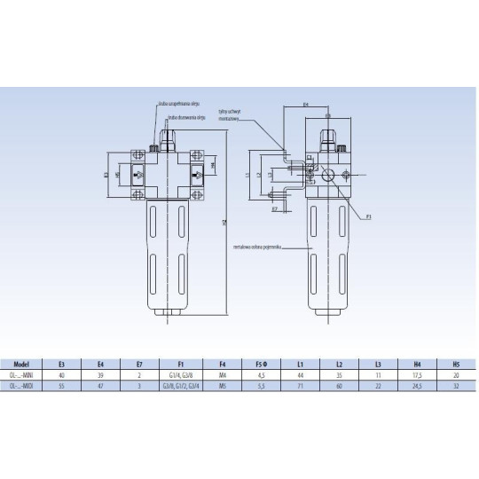 Naolejacz RECTUS RQS OL-3/4-MIDI  Naolejacz RECTUS RQS OL-3/4-MIDI