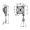 Balanser linkowy 632 ZECA 2-3kg 1600mm Balanser linkowy 632 ZECA 2-3kg 1600mm