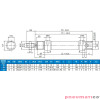 Siłownik ISO6432 D16x25 z magnesem CADD-016-0025-M AIR-COM