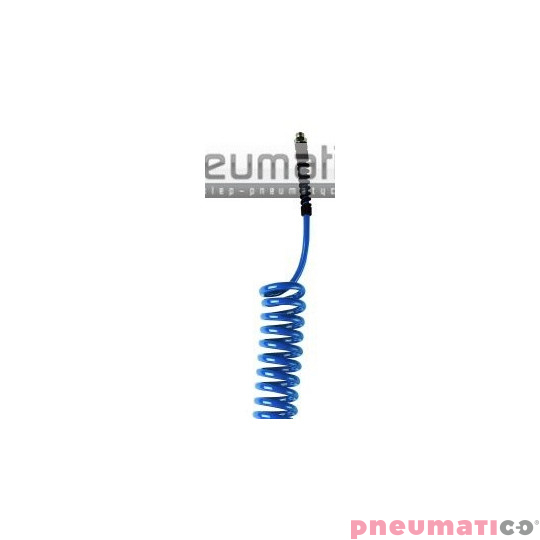 Wąż spiralny PU 5x8mm 3m z obrotową końcówką gw.zew. 1/4 PU08/030/DV Wąż spiralny PU 5x8mm 3m z obrotową końcówką gw.zew. 1/4 PU08/030/DV