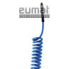 Wąż spiralny PU 5x8mm 75m z obrotową końcówką gw.zew. 1/4 PU08/075/DV Wąż spiralny PU 5x8mm 75m z obrotową końcówką gw.zew. 1/4 PU08/075/DV