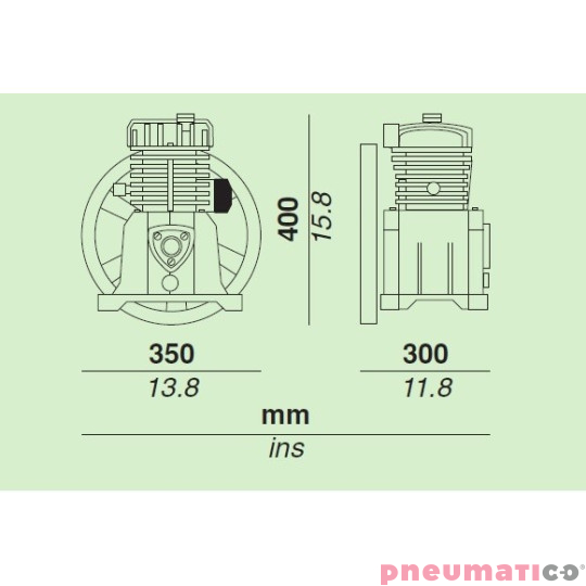 Pompa tłokowa - Agregat spreżarkowy FIAC AB515