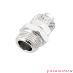 Złącze skręcane proste 10x8 mm z gw. zew. 3/8" RQS NKG3810P