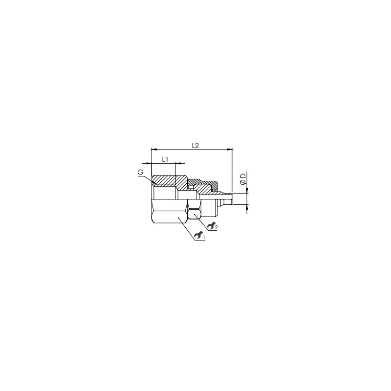 Złącze skręcane proste 8x6 mm z gw. wew. 1/8" RQS NKGF188P Złącze skręcane proste 8x6 mm z gw. wew. 1/8" RQS NKGF188P
