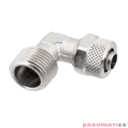 Złącze skręcane typu kolanko 12x10 mm z gw. zew. 1/2" RQS NKL1212