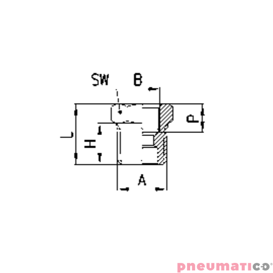 Złączka prosta redukcyjna serii 2530 R3/4" G1/2"-Z/W CAMOZZI 2530-34-12