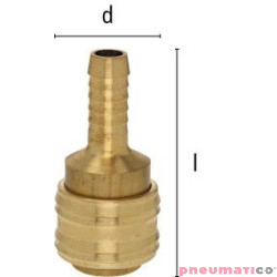 Szybkozłącze żeńskie na wąż typ 26KA 26KATF13MPX 13 mm
