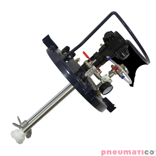 Zbiornik ciśnieniowy do natrysku 20L z mieszadłem Pneumatico Tank MP20-1-1E-18 + pistolet lakierniczy EXPERT HP 1 Zbiornik ciśnieniowy do natrysku 20L z mieszadłem Pneumatico Tank MP20-1-1E-18 + pistolet lakierniczy EXPERT HP 1
