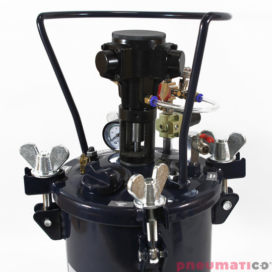 Zbiornik ciśnieniowy do natrysku 10L z mieszadłem Pneumatico Tank MP10-1-1E-20 + pistolet lakierniczy EXPERT HP 2 Zbiornik ciśnieniowy do natrysku 10L z mieszadłem Pneumatico Tank MP10-1-1E-20 + pistolet lakierniczy EXPERT HP 2