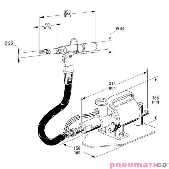 Nitownica do nitonakrętek FAR KJ70 Nitownica do nitonakrętek FAR KJ70