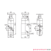 Zawór ręczny z przyciskiem typu grzybek TEKMA 3/2 NC G1/4" G-322 PB Zawór ręczny z przyciskiem typu grzybek TEKMA 3/2 NC G1/4" G-322 PB