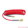 Wąż spiralny RECTUS RQS  8x12mm 5m prosta końcówka i szybkozłącza TBC/26KK1208-05R czerwony Wąż spiralny RECTUS RQS  8x12mm 5m prosta końcówka i szybkozłącza TBC/26KK1208-05R czerwony