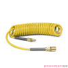 Wąż spiralny RECTUS RQS  8x12mm 5m prosta końcówka i szybkozłącza TBC/26KK1208-05Y żółty Wąż spiralny RECTUS RQS  8x12mm 5m prosta końcówka i szybkozłącza TBC/26KK1208-05Y żółty