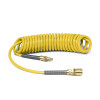 Wąż spiralny Rectus  PU 6.5x10mm 5m prosta końcówka i szybkozłącza TBC/26KK1065-05Y żółty Wąż spiralny Rectus  PU 6.5x10mm 5m prosta końcówka i szybkozłącza TBC/26KK1065-05Y żółty