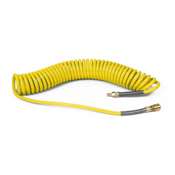 Wąż spiralny Rectus PU 5x8mm 9m prosta końcówka i szybkozłącza TBC/26KK0805-09Y żółty