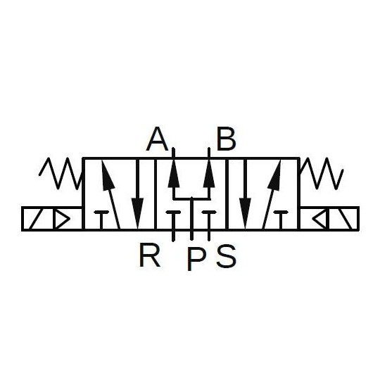 Elektrozawór PNEUMATICO 5/3 G1/4" 24V AC JLE4503-24VAC Elektrozawór PNEUMATICO 5/3 G1/4" 24V AC JLE4503-24VAC