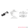 Zawór elektropneumatyczny 5/2 Pneumax T488.52.0.1.M 1/8  Zawór elektropneumatyczny 5/2 Pneumax T488.52.0.1.M 1/8
