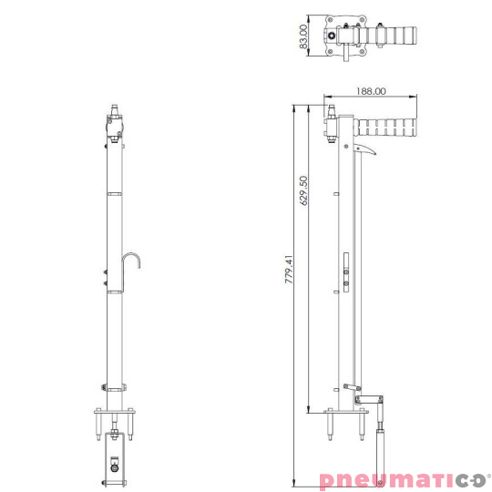Zszywacz do przybijania tektury do palety Everwin SN40 Zszywacz do przybijania tektury do palety Everwin SN40