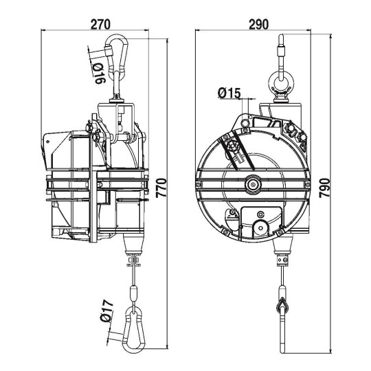 Balanser linkowy TECNA 9434RL.B1 35-45 kg 3000mm Balanser linkowy TECNA 9434RL.B1 35-45 kg 3000mm