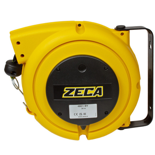 Zwijadło taśmy ostrzegawczej czarno-żółtej ZECA 4801BY 20m Zwijadło taśmy ostrzegawczej czarno-żółtej ZECA 4801BY 20m