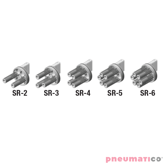 Pneumatyczny napęd obrotowy pojedynczego działania AP10SR 270 NBR SIRCA Pneumatyczny napęd obrotowy pojedynczego działania AP10SR 270 NBR SIRCA