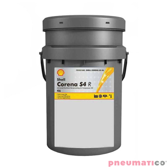 Olej syntetyczny do kompresorów śrubowych CORENA  S4 R46 SHELL - 20 litrów