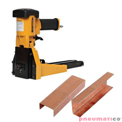 Zszywacz pneumatyczny do kartonów Stanley Bostitch DS-3522-E + Zszywka Stanley Bostitch do zamykania kartonów B-22 1op.-2000szt.